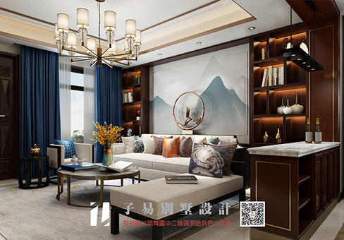 青島現代效果圖_即墨天泰藍山別墅裝修設計風格/報價