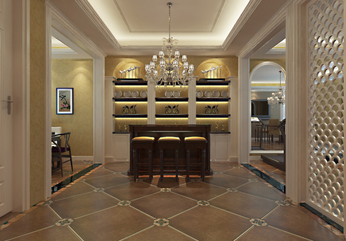 青島歐式效果圖_城陽萬科玫瑰里獨(dú)棟別墅裝修設(shè)計(jì)風(fēng)格/報(bào)價(jià)