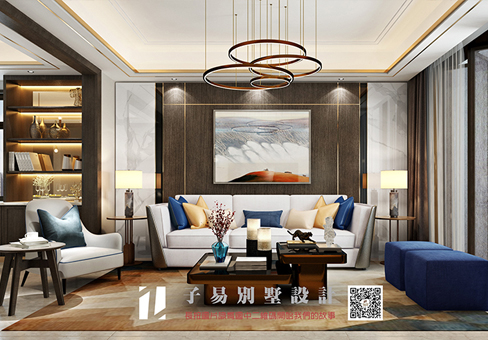 青島新中式效果圖_即墨天泰藍山別墅裝修設計風格/報價